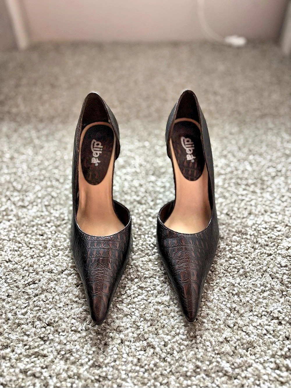 Diba Pointed Toe Heels in Brown